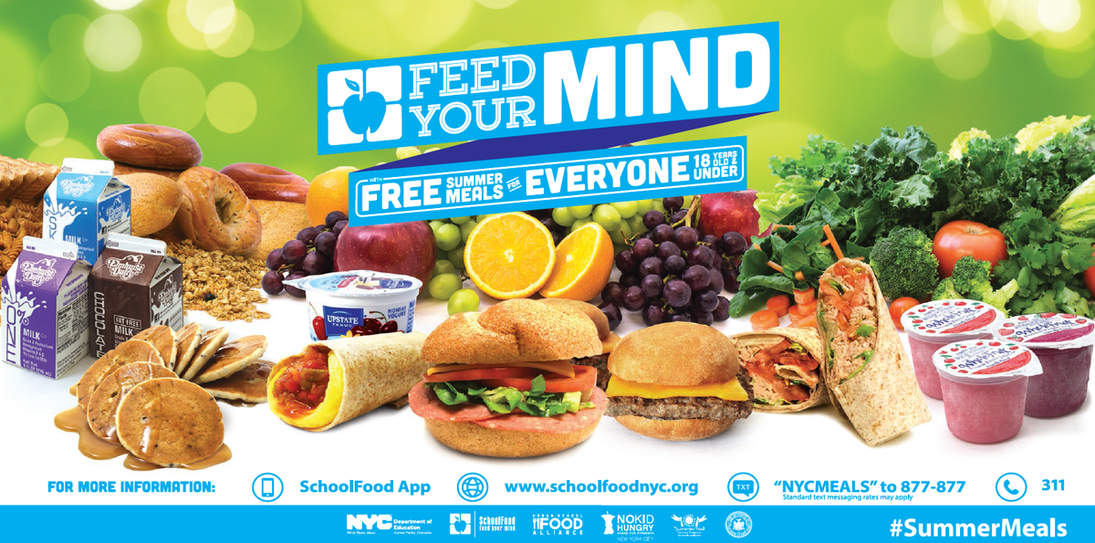 Text 'NYCMeals' to 877-877 to find the closest free #summermeals site in your neighborhood. schoolfoodnyc.org