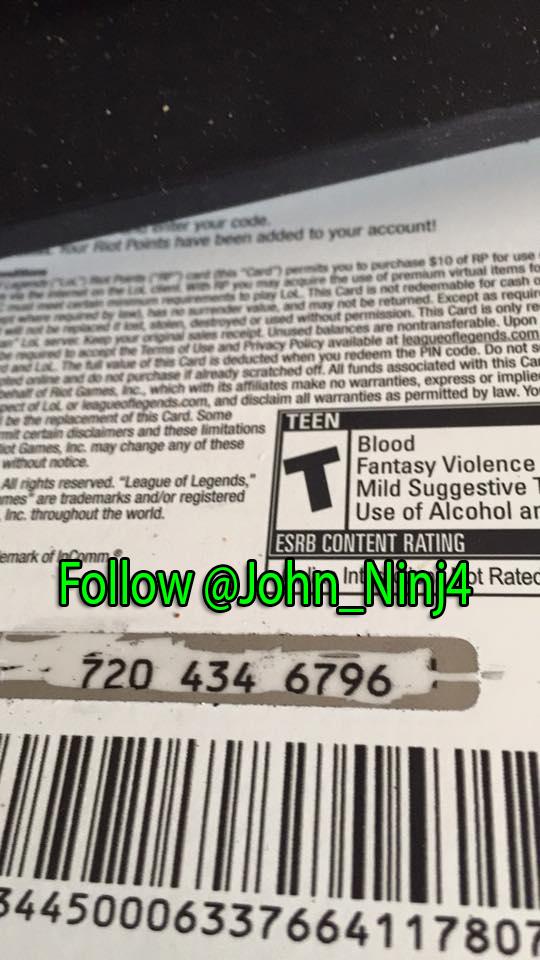 John_Ninj4's tweet photo. Because we reached 150 followers, here it is, 50$ RP code. BE FAST. 
And please comment who got it :) #rpgiveaway #gw http://t.co/8Gf0fHrarA