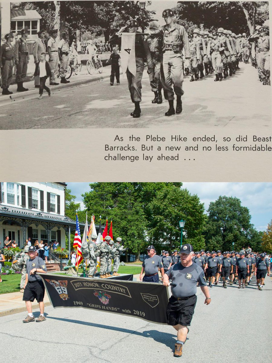 WestPoint_USMA's tweet image. #USMA1969 had so much fun 50 years ago, they came to #MarchBack with #USMA2019! #BOTL @WPAOG #LongGrayLine #TBT