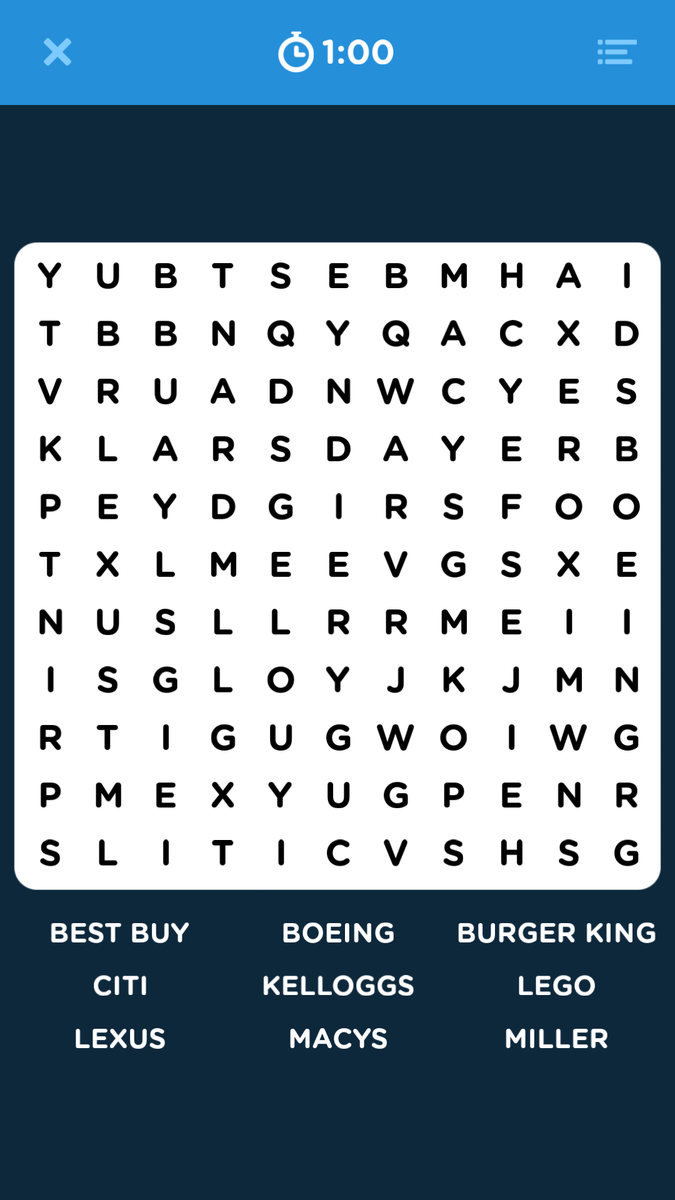 randomlogicgame's tweet image. We make word search games, but we&apos;re not good at word search games. 😂😂 Can you guys help us?? #InfiniteWordSearch