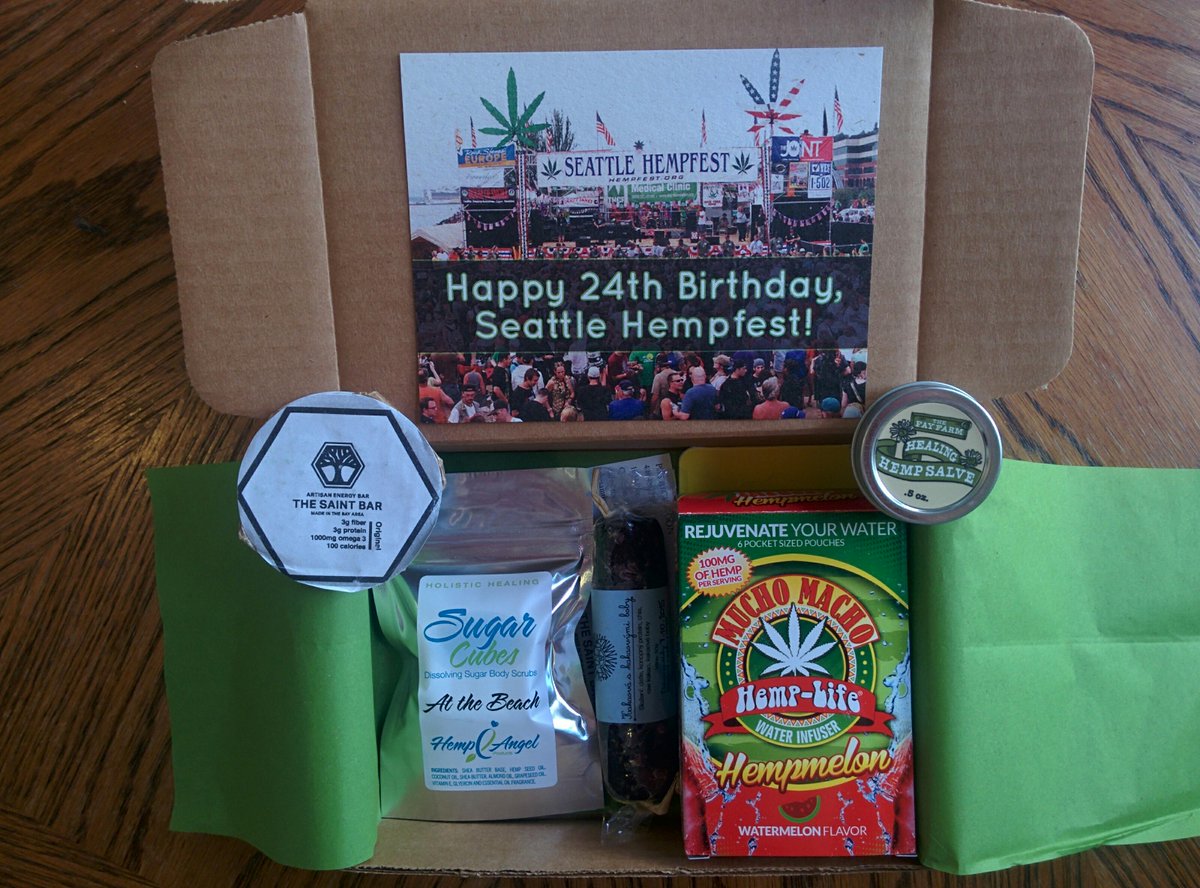 HempBox's tweet image. Happy 24th birthday to our friends at @seattlehempfest!