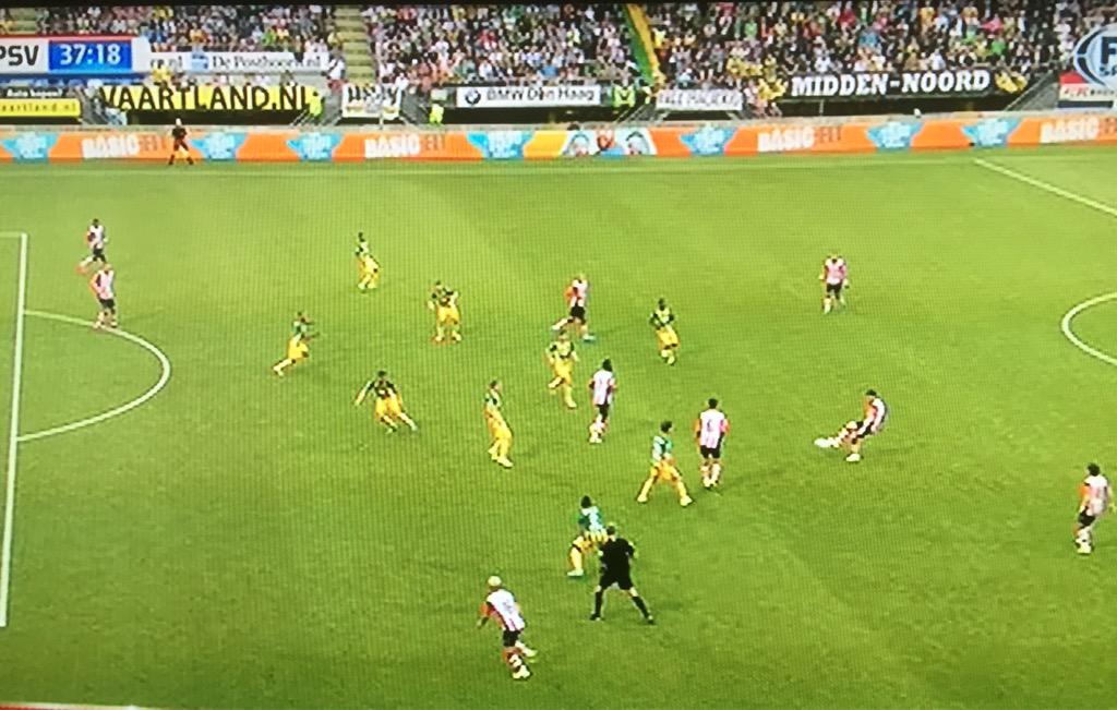 MariovanderEnde's tweet image. Hier #lestienne buitenspel geven. Dat kan echt niet op dit niveau #eredivisie #adopsv