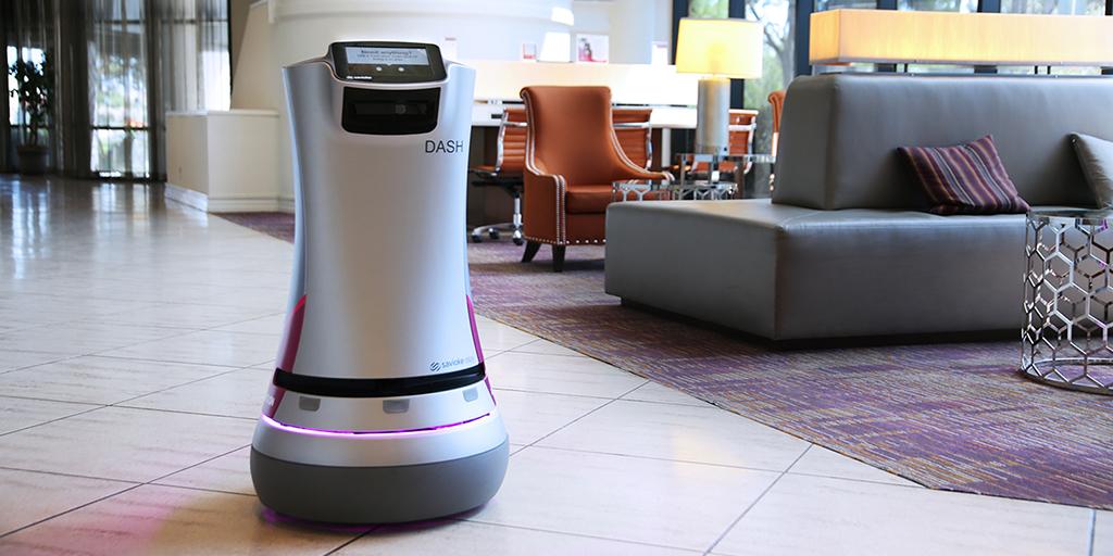 CrownePlaza's tweet photo. The future of business #travel is here - meet Dash. It brings what you need, when you need it. #Robots #DashDelivers http://t.co/wRTSqrWatR