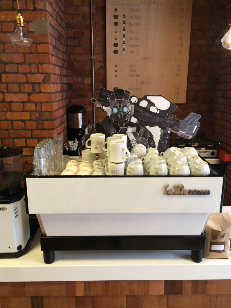 mani_manchester's tweet photo. I want to welcome our new barista to the @Grindsmith team! Meet Norman! #barista #coffee #baristalife http://t.co/SLPAQxkSyZ