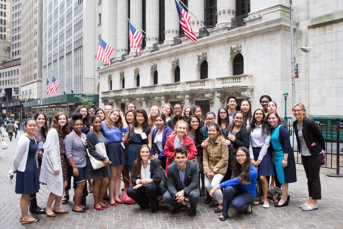 NYSE's tweet image. Educate
Inspire
Equip 
(with @GoldmanSachs &amp;amp; @GirlsWhoCode)