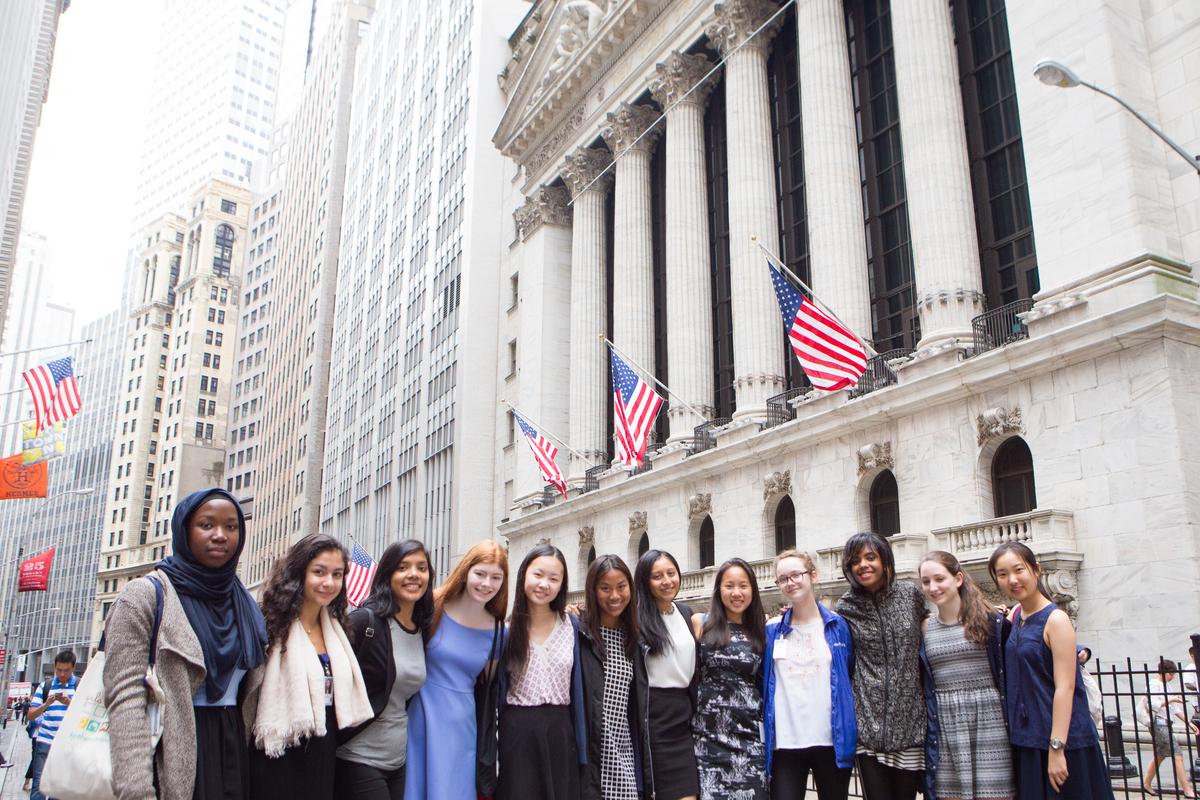 NYSE's tweet image. Educate
Inspire
Equip 
(with @GoldmanSachs &amp;amp; @GirlsWhoCode)