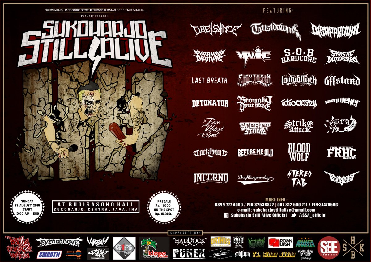 FLAYER FIX !!!
"Sukoharjo Still Alive 1"
see you gaes ~