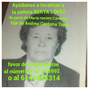 barbaraSaalas's tweet photo. @galatvChihuahua ayúdenos a localizarla. http://t.co/3mOCzKECPY