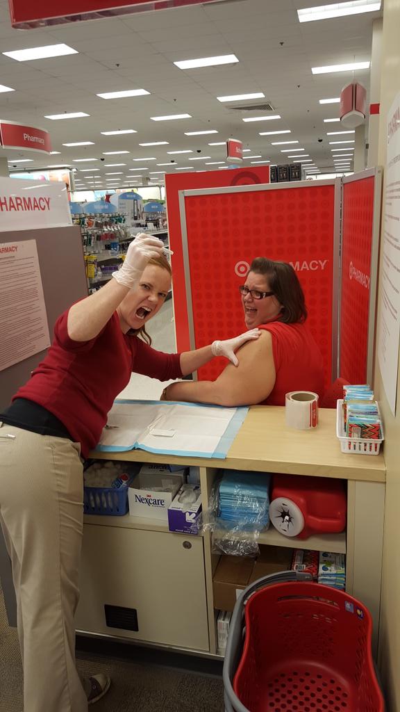 I was flu shot #4 today! we also got a Tdap. #TMFLUSTRAVAGANZA <a href="/SaraiVanderwood/">Sarai</a> <a href="/FluShots4All/">Aaron Feinauer</a> @AaronLanning85