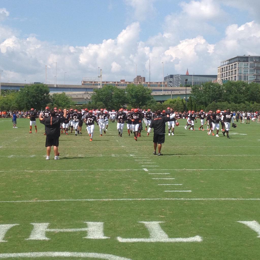 Bengals's tweet photo. Time to work #LetsRoar #TC53 http://t.co/0EvUvgT62s