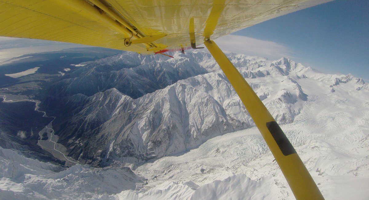 Franz Josef glacier looking healthy after this last snowfall #franzjosef