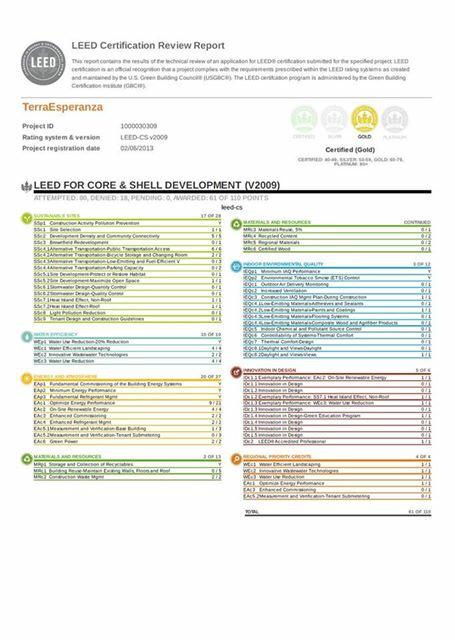 QuiqueGodoy's tweet photo. Les comparto notificación de @USGBC de certificación #LEEDOro para #TerraEsperanza @guatemalagbc #GloriaAJesús http://t.co/PRyyY7YNns