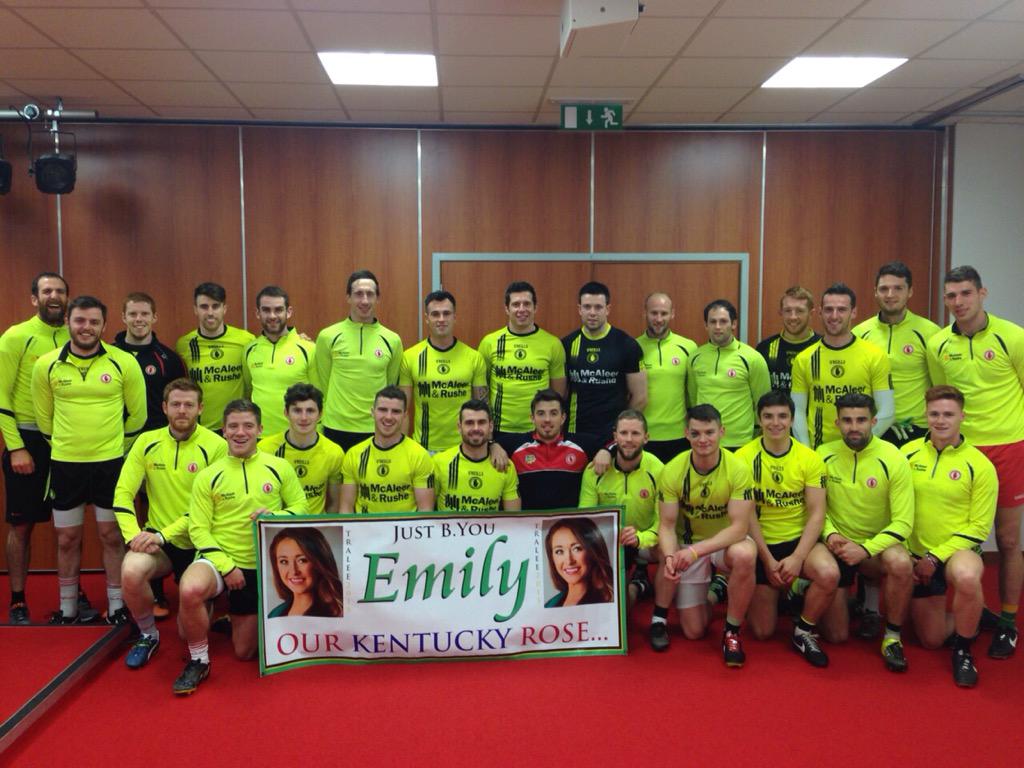 Good luck to Emily, Kentucky's Rose of Tralee, daughter of Tyrone Great Mickey Hughes from the Tyrone Senior Team.