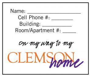 ClemsonHome's tweet photo. #clemson19 move-in is just over 3 days away. Are your bags, totes &amp; boxes packed? Be sure to label! #clemsonmovein http://t.co/fXT5sQkLpi