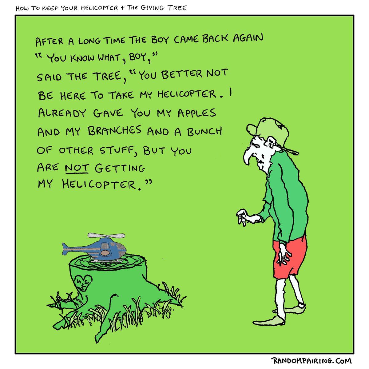 RPairing's tweet image. A new Pairing to celebrate the release of my first children's book (amzn.to/1gVEbyA) #KeepYourHelicopter