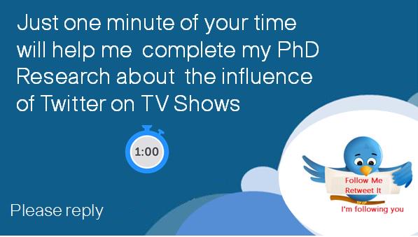 @Highoutside Twitter influences the audience of the TVShows? Y/N pls reply surveymonkey.com/r/PhD60s #PhDUV2015