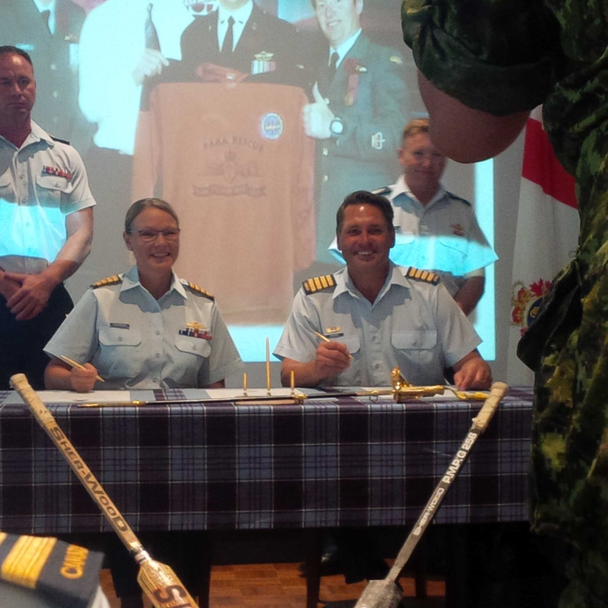 Pretty cool to see <a href="/KellyHrudey/">Kelly Hrudey</a> appointed as Honourary Colonel for CFSSAR #19Wing - congrats from <a href="/TownofComox/">Town of Comox</a> #comox