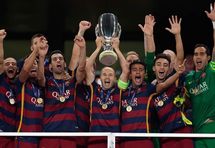 Barca4forever's tweet photo. #sextuple2015

LIGA 🏆
COPA🏆
UCL 🏆
UEFA Super 🏆
Spanish Super❓
Clubs World Cup ❓ http://t.co/woOpeYYQ5N