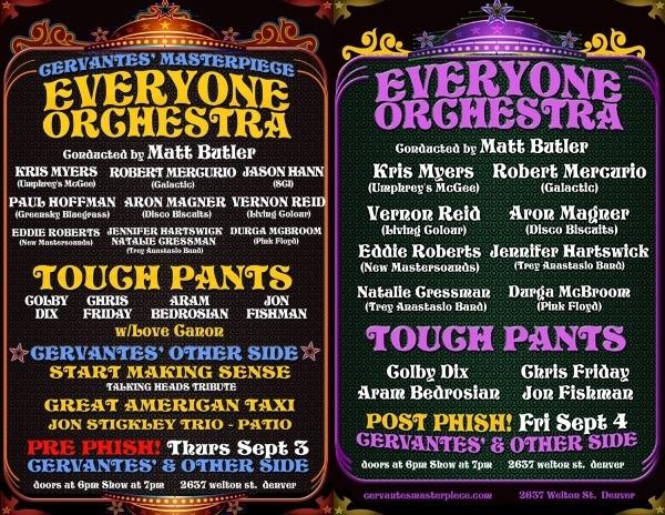JamBase's tweet photo. Tour Dates: @every1orchestra confirms pre and post #Phish gigs at @CervantesDenver http://t.co/qc4mA7pALY http://t.co/lMXUHDsfUK