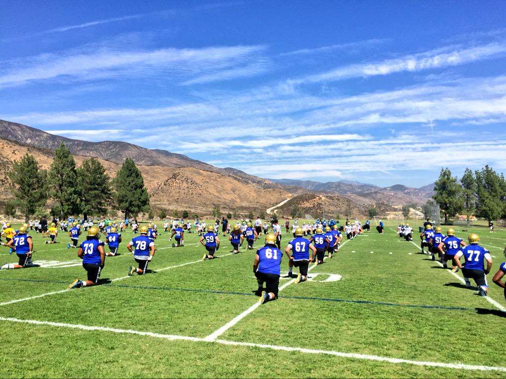 pgirardiUCLA's tweet photo. It's a GREAT day to get BETTER for .@UCLAFootball 
#SanBernardino #PracticeTwo http://t.co/vcT9wVOSWm