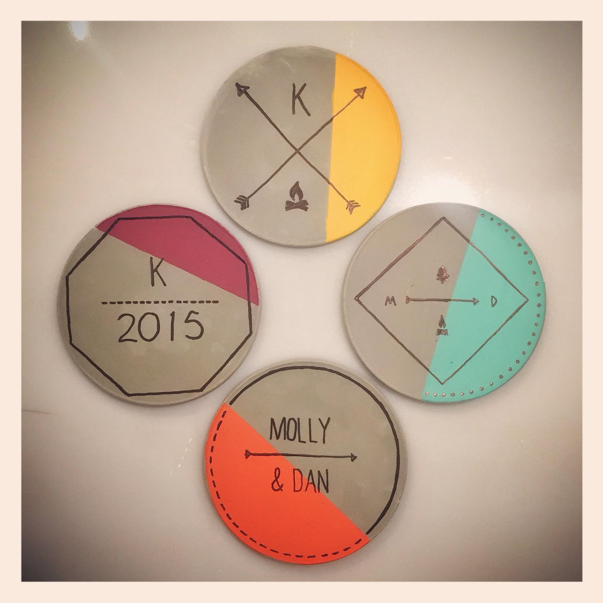 New Project: Introducing Concrete Coasters! Literally make them from dust. Launching today! ExCiTiNg! #upstairscircus