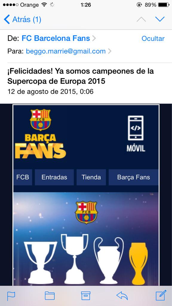 beggomartinez's tweet photo. Yuju ❤️💙⚽️ http://t.co/zaCPNXRtY3
