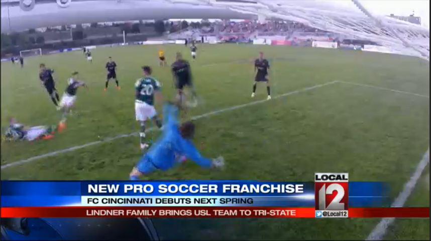 Local12's tweet photo. New professional soccer team coming to Cincinnati, @JoeWebbWKRC reports: http://t.co/09vwwdideS http://t.co/u9vxgLmT1l