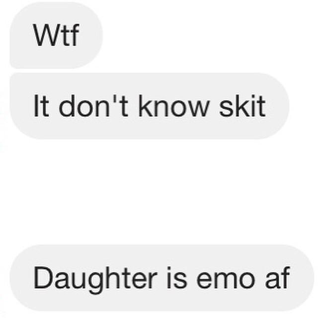 Seb after I showed him <a href="/isthisbandemo/">Is This Band Emo?</a>
