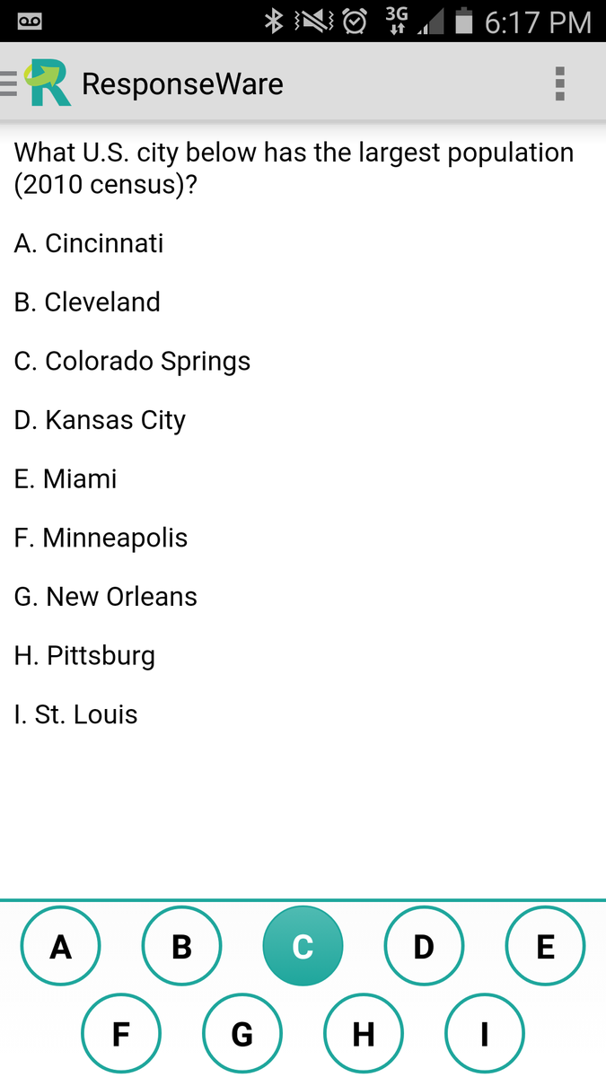 mianoelle's tweet image. @CUAnschutz #PICOS15 is using #responseware to engage #ColoradoSprings participants
