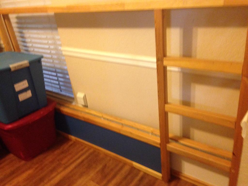 rockindudz's tweet photo. Here we go, IKEA bunk bed $90.00.  These are $209 new, who will be the lucky new owner? http://t.co/jooKtLBowq