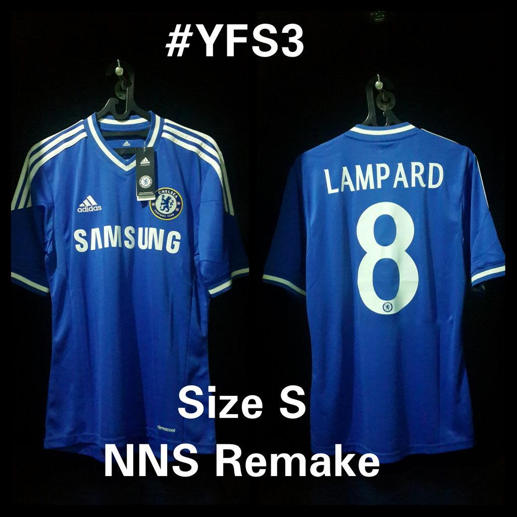 yapfootball's tweet photo. #YFS3 Chelsea Home 2013-14 | NNS UCL LAMPARD #8 Remake | Size S | BNWT | Musim terakhirnya Frank Lampard di Chelsea http://t.co/h7wFMVmijH