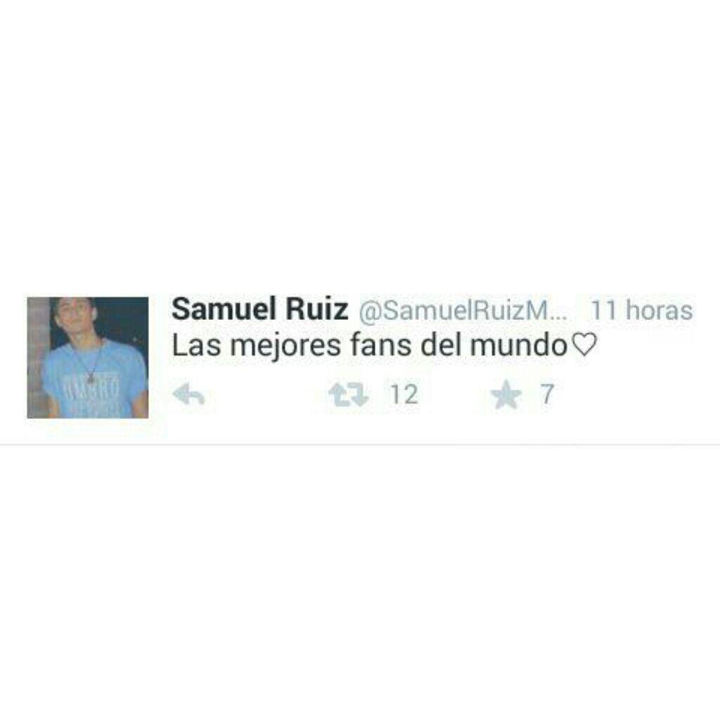 ArmoaAuxigmailc's tweet photo. @SamuelRuizMusic #ElMejor #IdoloDelMundo <3 :* Te Adorop Samu :* <3 #Samunatica ps&ps <3 http://t.co/nHEX5xBE3f