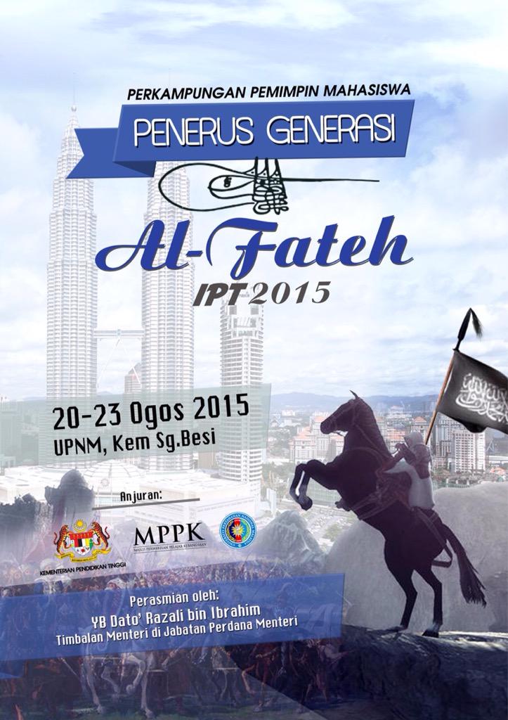 Perkampungan Pemimpin Mahasiswa Penerus Generasi Al-Fateh. 
Anjuran KPT, <a href="/MPPKMalaysia/">MPPK Malaysia</a> dan UPNM. Pimpinan ciri Islam