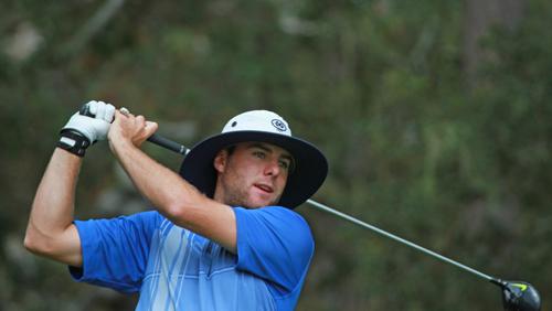 ncga1901's tweet photo. Defending champ @MattSeramin is again in mix at NCGA Am Match Play Championship at Spyglass 
http://t.co/hbygpjzhd5 http://t.co/mcq67NACL6