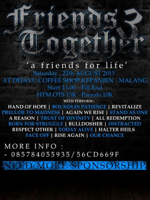 Coming Soon!! On 22 August 2015 at De-javu Coffee Shop, Kepanjen, Malang, Indonesia..