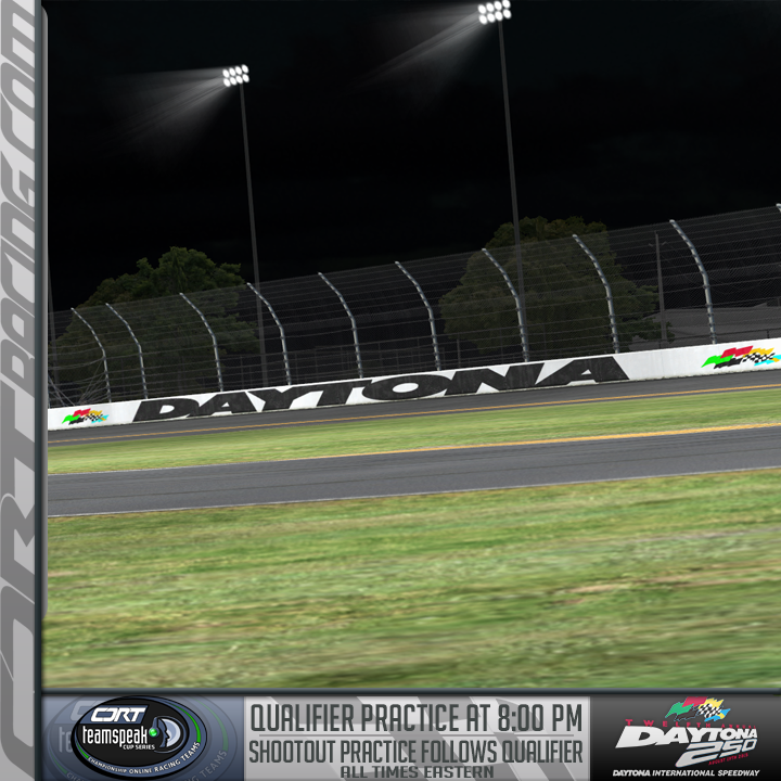 IT'S A #CTCS RACEDAY! We're back in action! Tonight! We set the field for the #Daytona250.