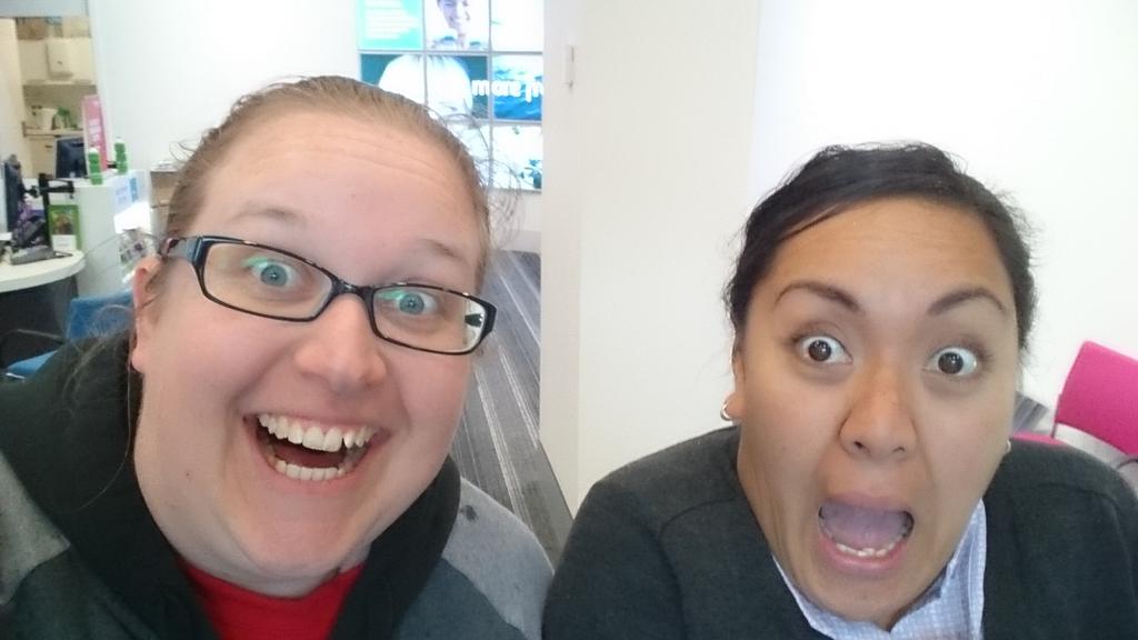 CanberraGenBet's tweet photo. It's SNOWING is Canberra!!! These are our snow faces 😀 http://t.co/RecFQZqIJW