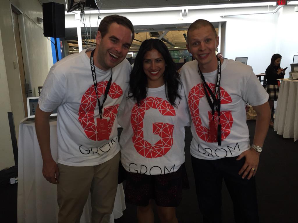 intrinsikly's tweet photo. We've just GROMIFIED @TanyaSoman #500STRONG #500demoday #WORLD #GROMINATION http://t.co/wp9xGHcE10