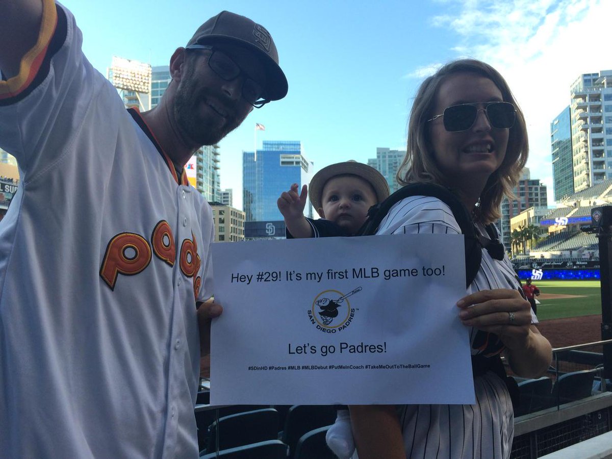 trmagnussen's tweet photo. @colinrea29 Hey #29! It's my first MLB game too! Let's go Padres! #SDinHD #Padres #MLB #TakeMeOutToTheBallGame http://t.co/PevrxoT1ZO