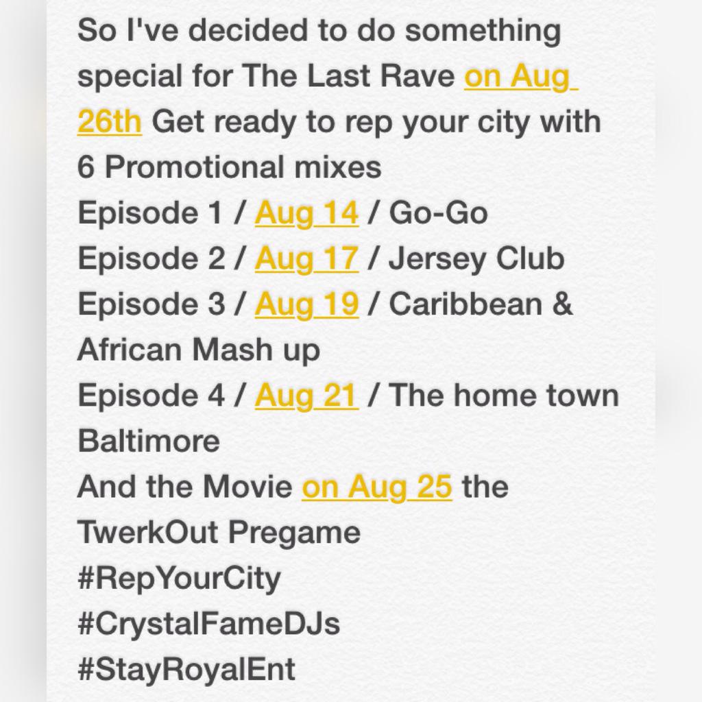 MIAMISB2k26's tweet photo. One of ur #TheRave3 DJs @iamDJ3G is dropping some rave mixes for yall 🙌 #MSU19 #CoppinState19 #Towson19 #Stevenson19 http://t.co/R1ZriCWXRW