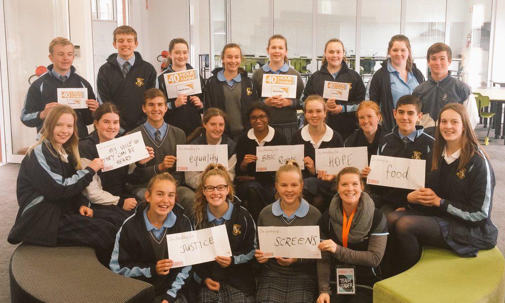 kittyneil's tweet photo. Team St Francis ready to go!! #WhatIStandFor #40hourfamine @40HourFamine @rod_yule http://t.co/vr1NRE11p0