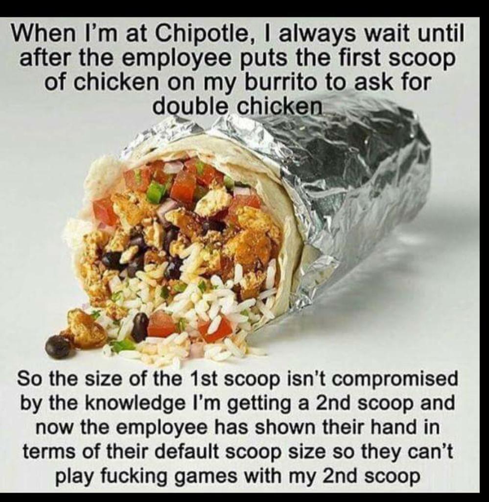 CeCe_Please's tweet image. A fn Men I am so guilty of this for my bowl....#chipotleAddict