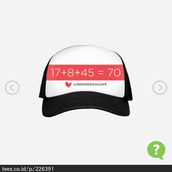 INDONESIAinLOVE's tweet photo. RETWEET  siap2 yang Mau Gratis Topi ini  #RI70 http://t.co/fUPvs4PpWy