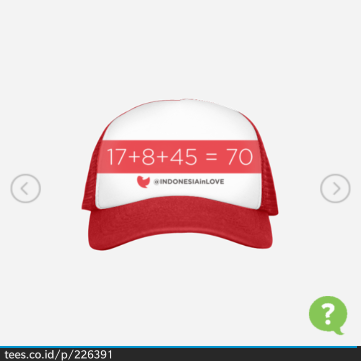 INDONESIAinLOVE's tweet photo. RETWEET  siap2 yang Mau Gratis Topi ini  #RI70 http://t.co/fUPvs4PpWy