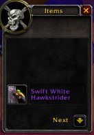 hikons's tweet image. Great day for #MountDrop! I got my [Swift White Hawkstrider] too. :) @Warcraft #WoW #WorldOfWarcraft