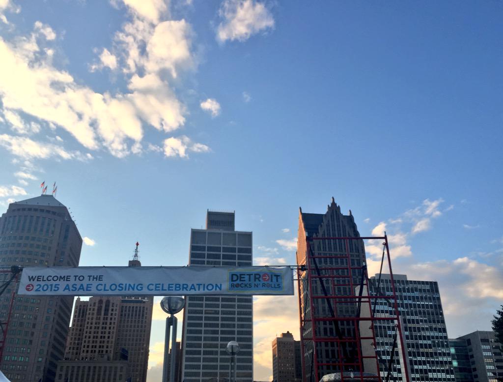 LenaM40's tweet photo. Fun closing celebration. Thank you @ASAEannual and @VisitDetroit for the education &amp; fun! See you next year! #ASAE15 http://t.co/41rvfY4QfQ