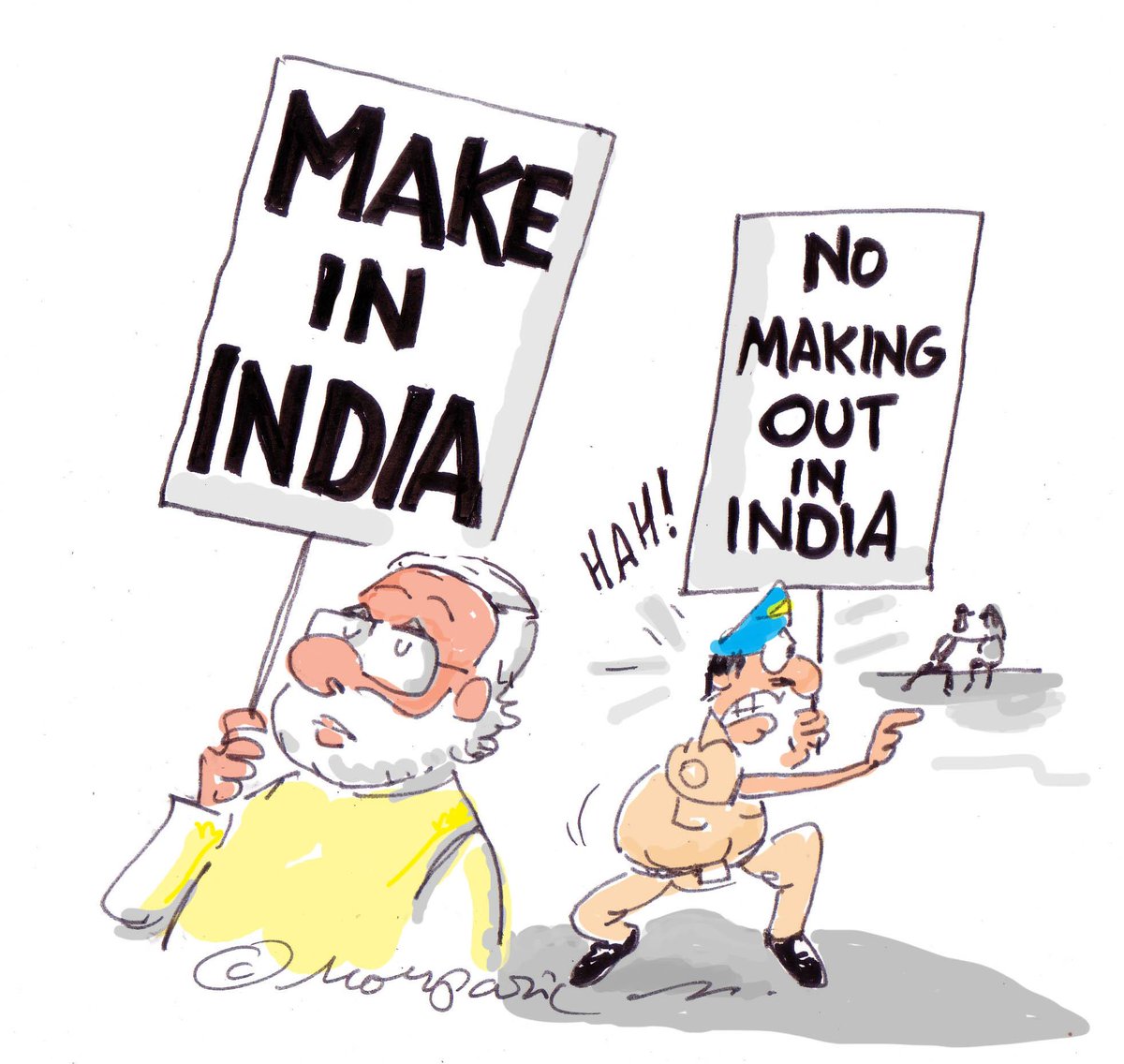 hemantmorparia's tweet photo. #MakeInIndia #moralpolicing http://t.co/nfKbQBhdhF