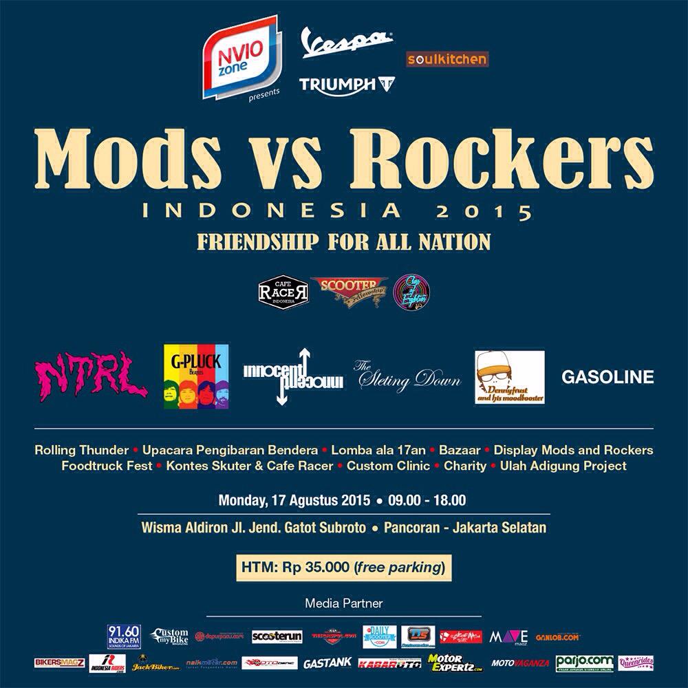 !! RT <a href="/innocentiband/">innocenti band</a>: Jgn lupa 17 agustus ini, kita perfom jam 3 sore di acara Mods vs Rockers Indonesia.