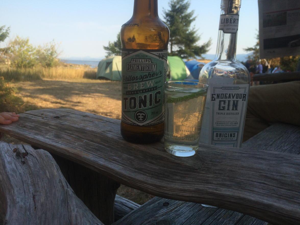 TerminalCityCC's tweet photo. True #bcmoments @TLDistillery @phillipsbeer #hornbyisland #ginandtonic #botanical #gin http://t.co/a3ZX1qP1E0