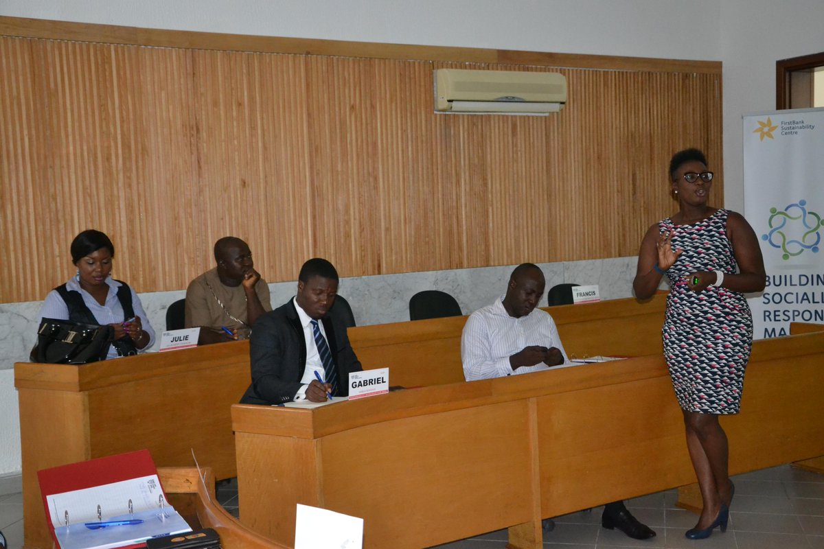 FirstBankngr's tweet photo. This session is facilitated by Dayo Oluwole #FirstSustainability http://t.co/QwTxFFIMng